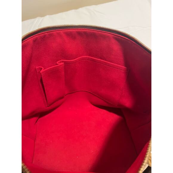 Louis Vuitton Saleya MM Damier Ebene Tote EXCELLENT Shoulder Bag Brown Leather - Picture 4 of 16